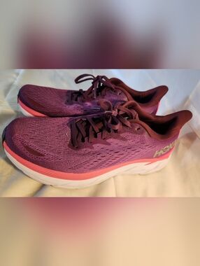Hoka One One Women's Purple and Pink Running Shoes